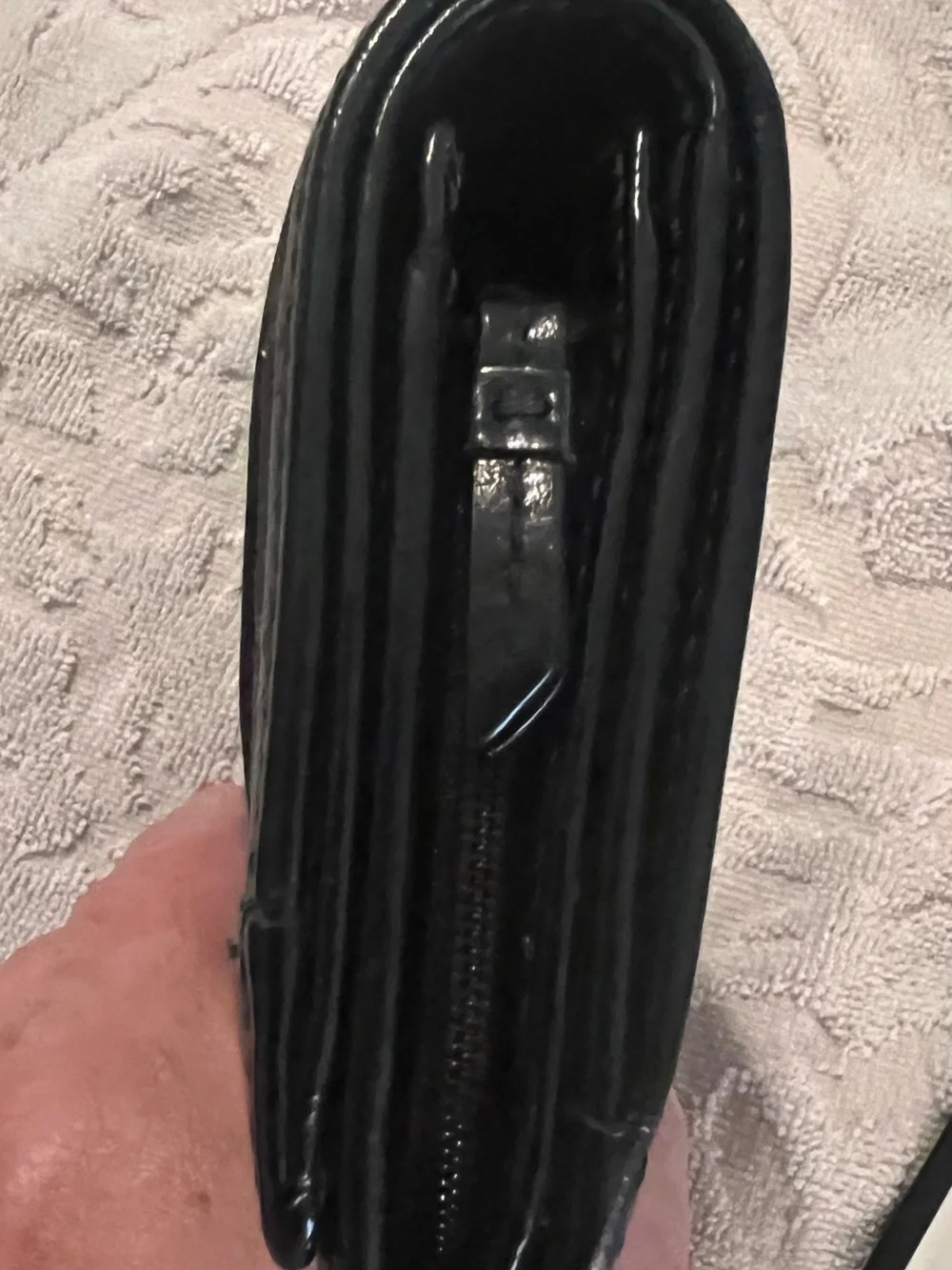 Coach Ashley Signature Pleat Wallet Black